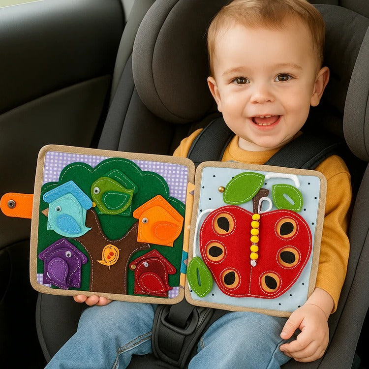 Children's Sensory Activity Story Book | Interactive Busy Book for Toddlers — Tactile Learning