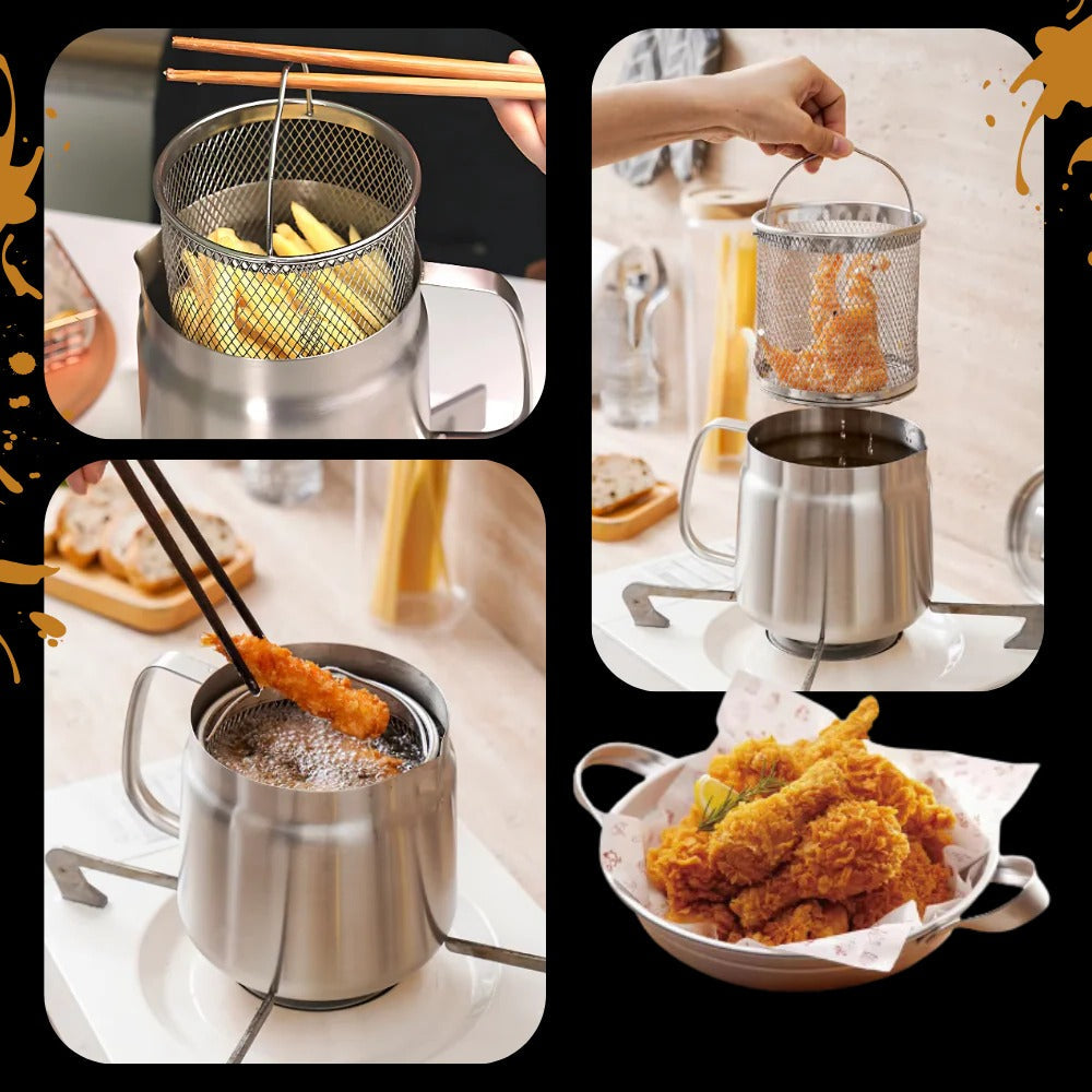 2-in-1 Deep Frying Pot | Practical, Beautiful & Built to Last — The Smart Choice for Any Home