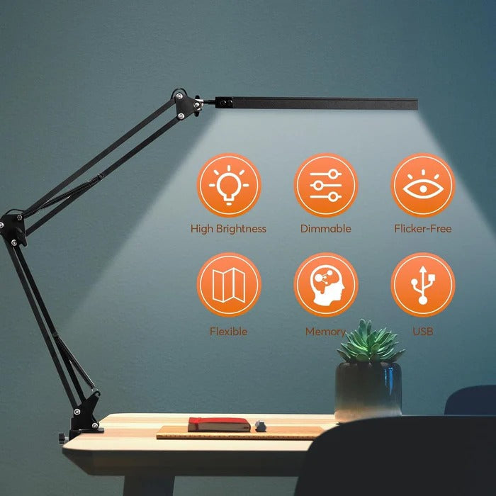 LED Desk Lamp with Clamp | Durable, Reliable & Designed for Both Home DIY & Professional Use