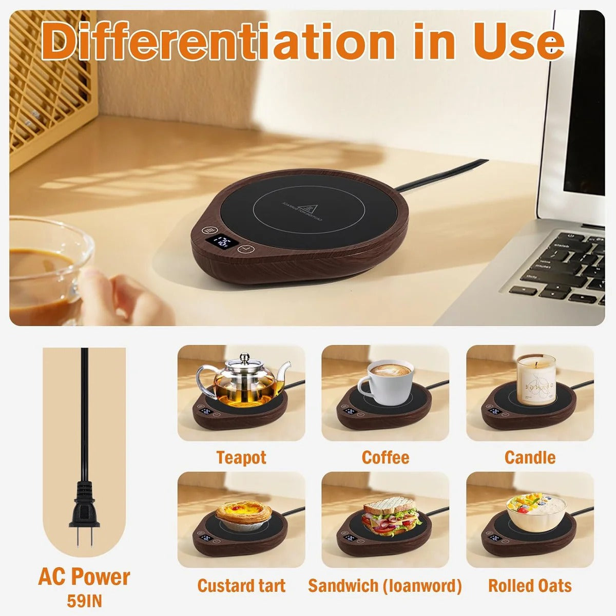 Coffee Mug Warmer Set | Effortlessly Functional Home Essential for Clean, Organised Living