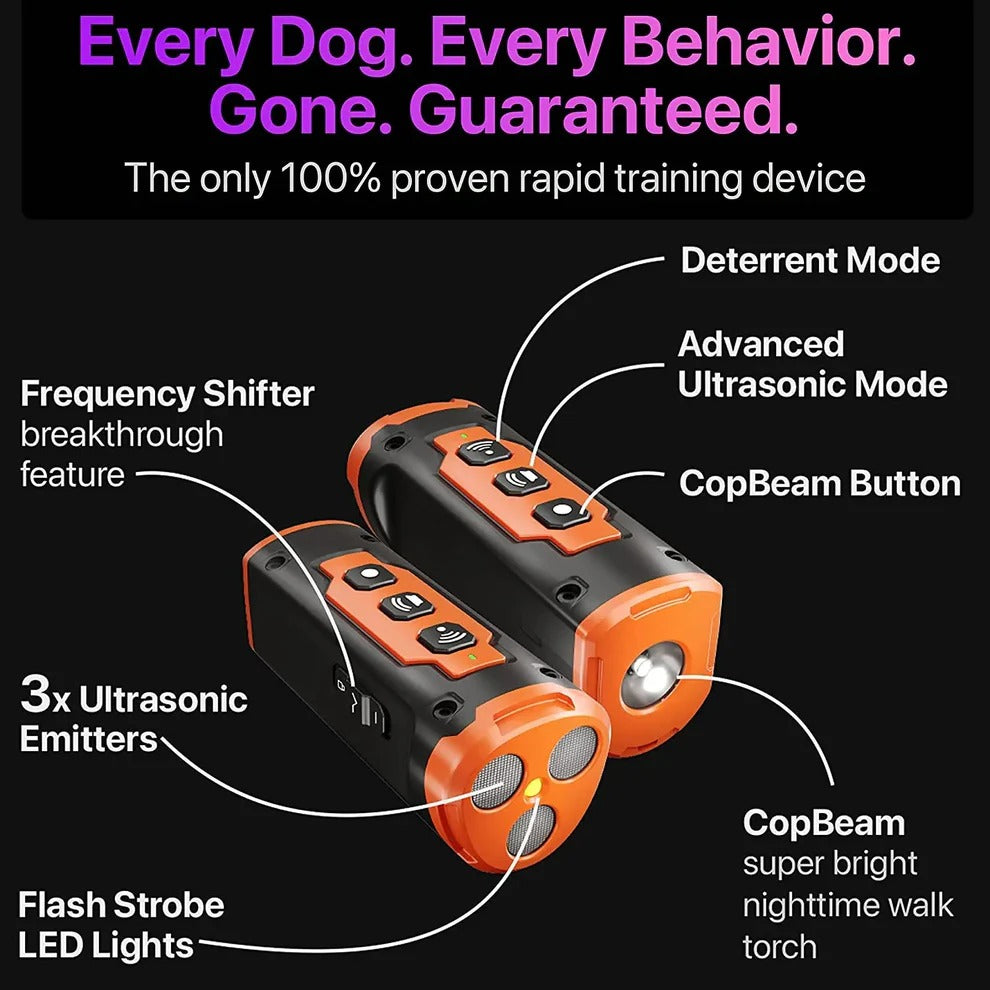 Ultrasonic Dog Trainer for Better Behavior | Durable Pet Accessory Built for Active, Playful, Energetic Pets