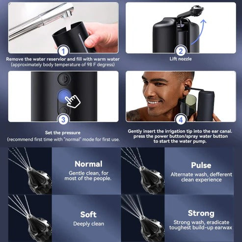 Ear Cleaning Irrigation Tool | Doctor-Recommended Support for Pain Relief, Recovery & Mobility