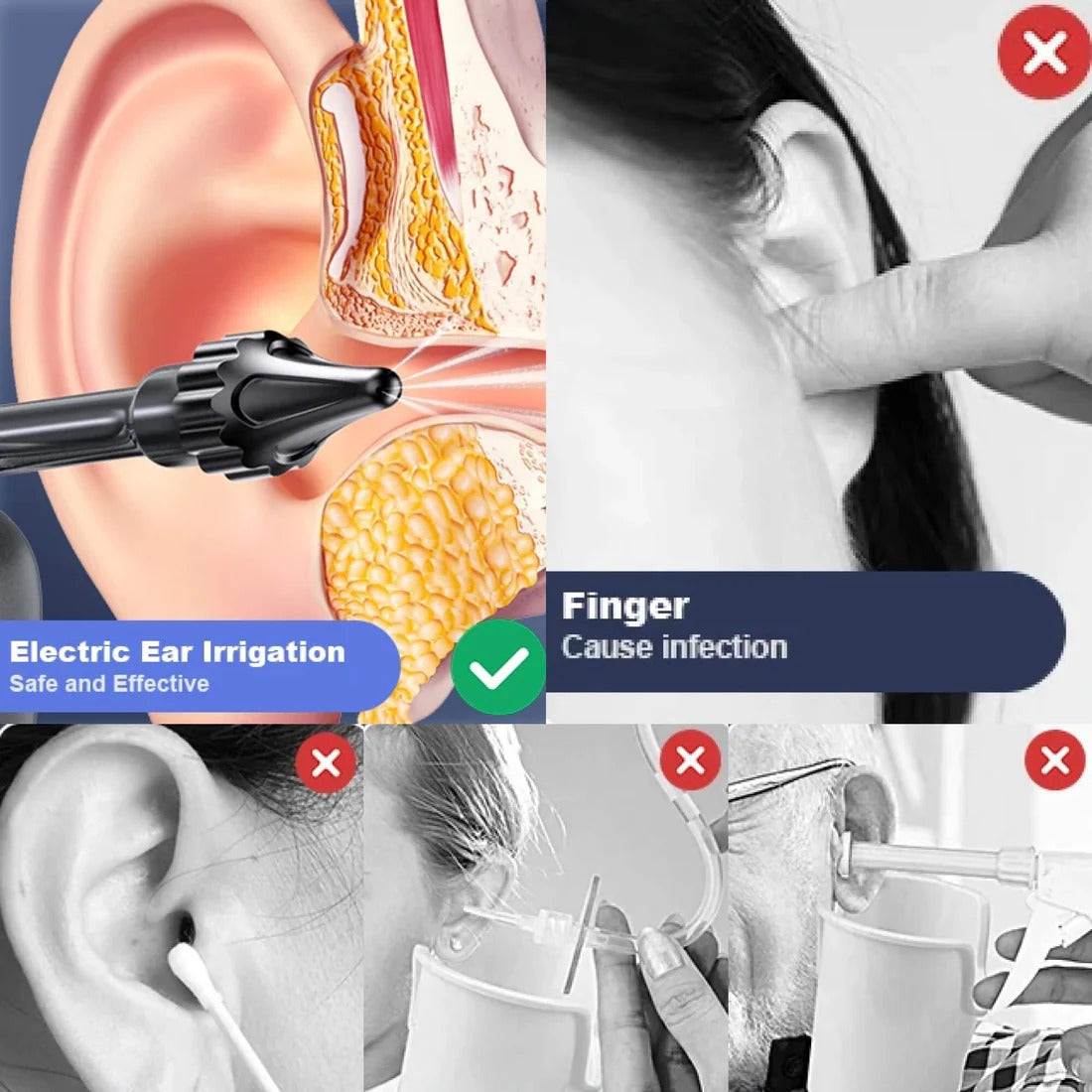 Ear Cleaning Irrigation Tool | Doctor-Recommended Support for Pain Relief, Recovery & Mobility