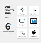 Foldable LED Magnifying Glass | Upgrade Your Home with This Thoughtfully Designed Everyday Essential