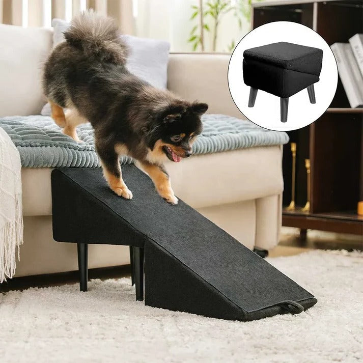 2-in-1 Convertible Dog Ramp and Step Stool | Durable Pet Accessory Built for Active, Playful, Energetic Pets