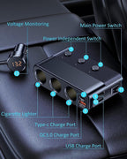 7-in-1 Car Cigarette Lighter Adapter | The Smart Choice for Quality, Reliability & Long-Lasting Performance