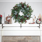 Garland Christmas Stocking Holders for Mantle | Bring the Magic of the Season into Your Home with This Beautiful Piece