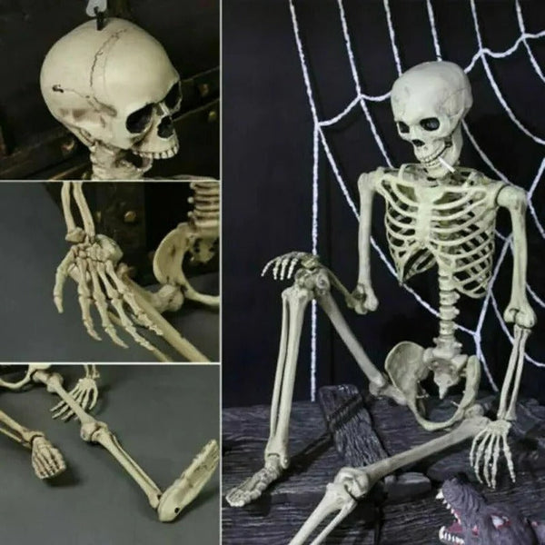 Poseable Skeleton — Creepy Halloween Skeleton Decorations | Bring the Magic of the Season into Your Home with This Beautiful Piece
