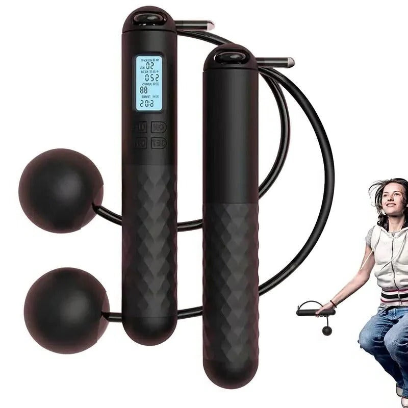 Weighted Cordless Jump Rope with Counter | Build Strength, Burn Calories & Train Smarter — Right at Home