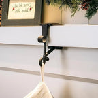 Garland Christmas Stocking Holders for Mantle | Bring the Magic of the Season into Your Home with This Beautiful Piece