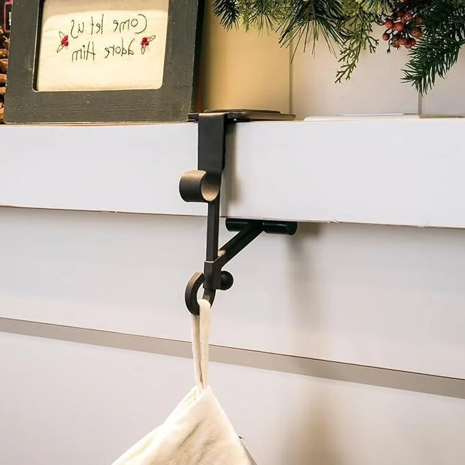 Garland Christmas Stocking Holders for Mantle | Bring the Magic of the Season into Your Home with This Beautiful Piece