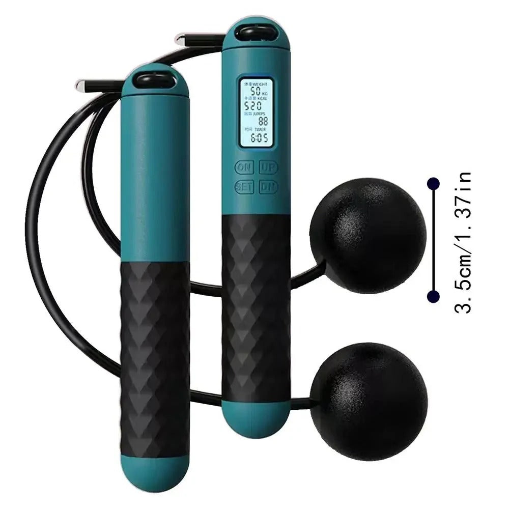 Weighted Cordless Jump Rope with Counter | Build Strength, Burn Calories & Train Smarter — Right at Home