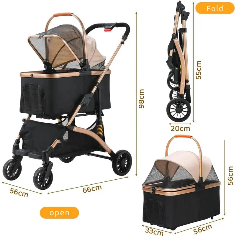 Dog Stroller & Transport Box | Premium Baby Essential — Soft, Safe, Easy to Use & Parent-Approved