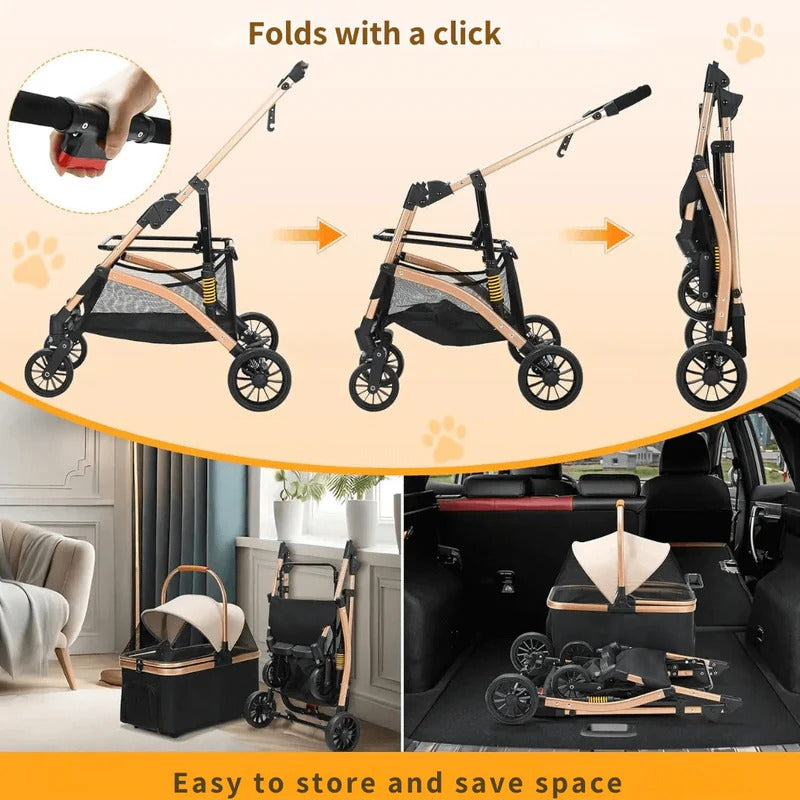 Dog Stroller & Transport Box | Premium Baby Essential — Soft, Safe, Easy to Use & Parent-Approved