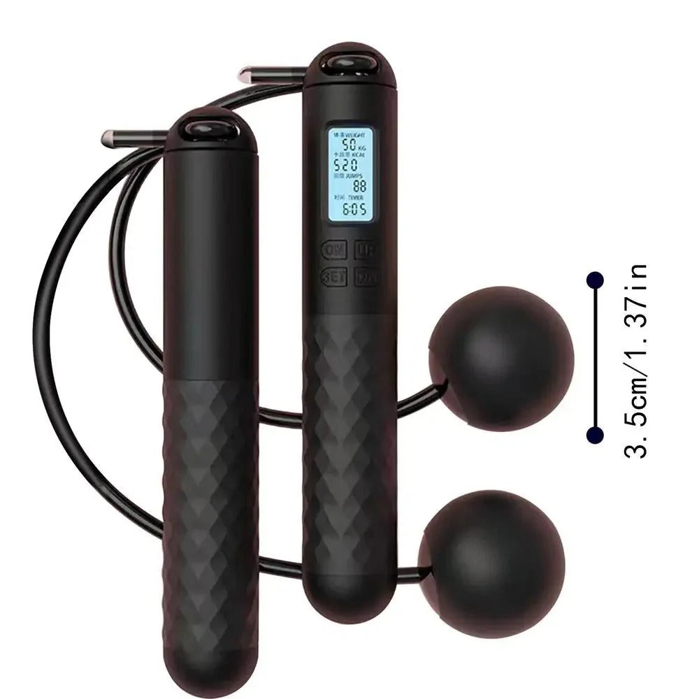 Weighted Cordless Jump Rope with Counter | Build Strength, Burn Calories & Train Smarter — Right at Home