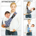 Adjustable Baby Sling Carrier | Hands-Free Newborn & Infant Ring Sling Wrap Carrier