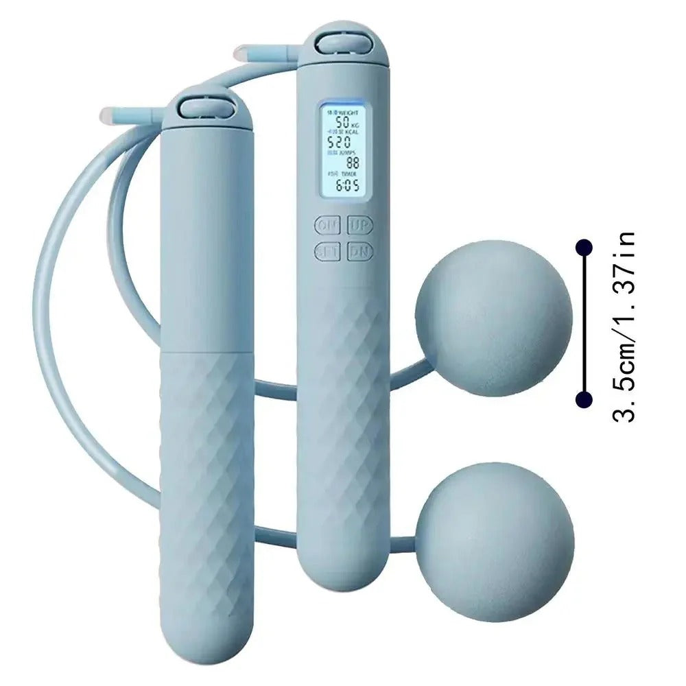 Weighted Cordless Jump Rope with Counter | Build Strength, Burn Calories & Train Smarter — Right at Home