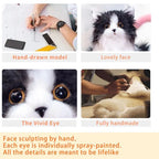 Lifelike Black & White Plush Cat | Realistic Stuffed Animal Toy for Children & Cat Lovers