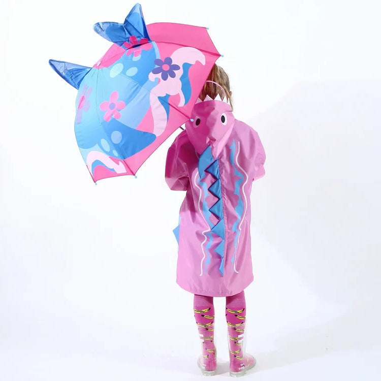 Rainbow Fun Kids Umbrella | Cute Patterned Children's Umbrella with Safe Tip & Auto Open