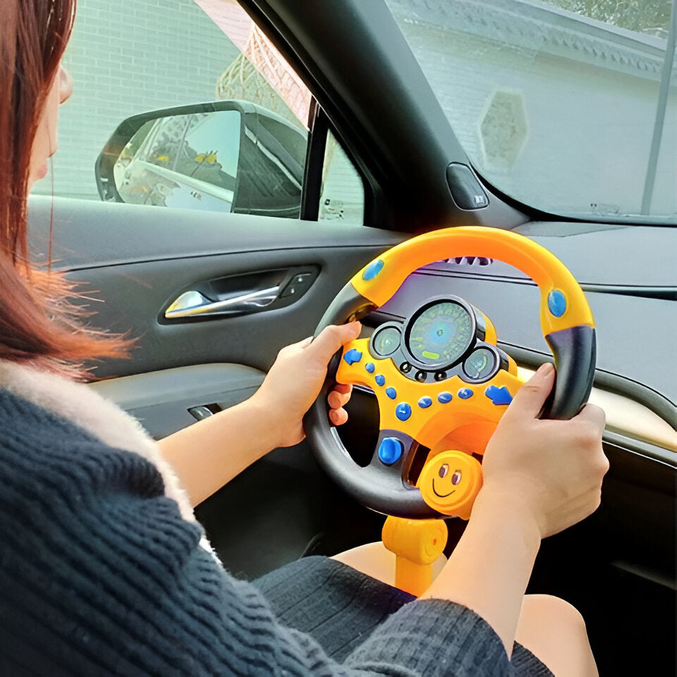 Kids Interactive Steering Wheel Toy | Educational Driving Simulator for Toddlers