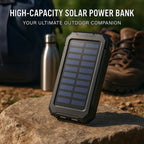 500000mAh Solar Charger Waterproof Power Bank External | Built for British Weather — Durable, Attractive Outdoor Design