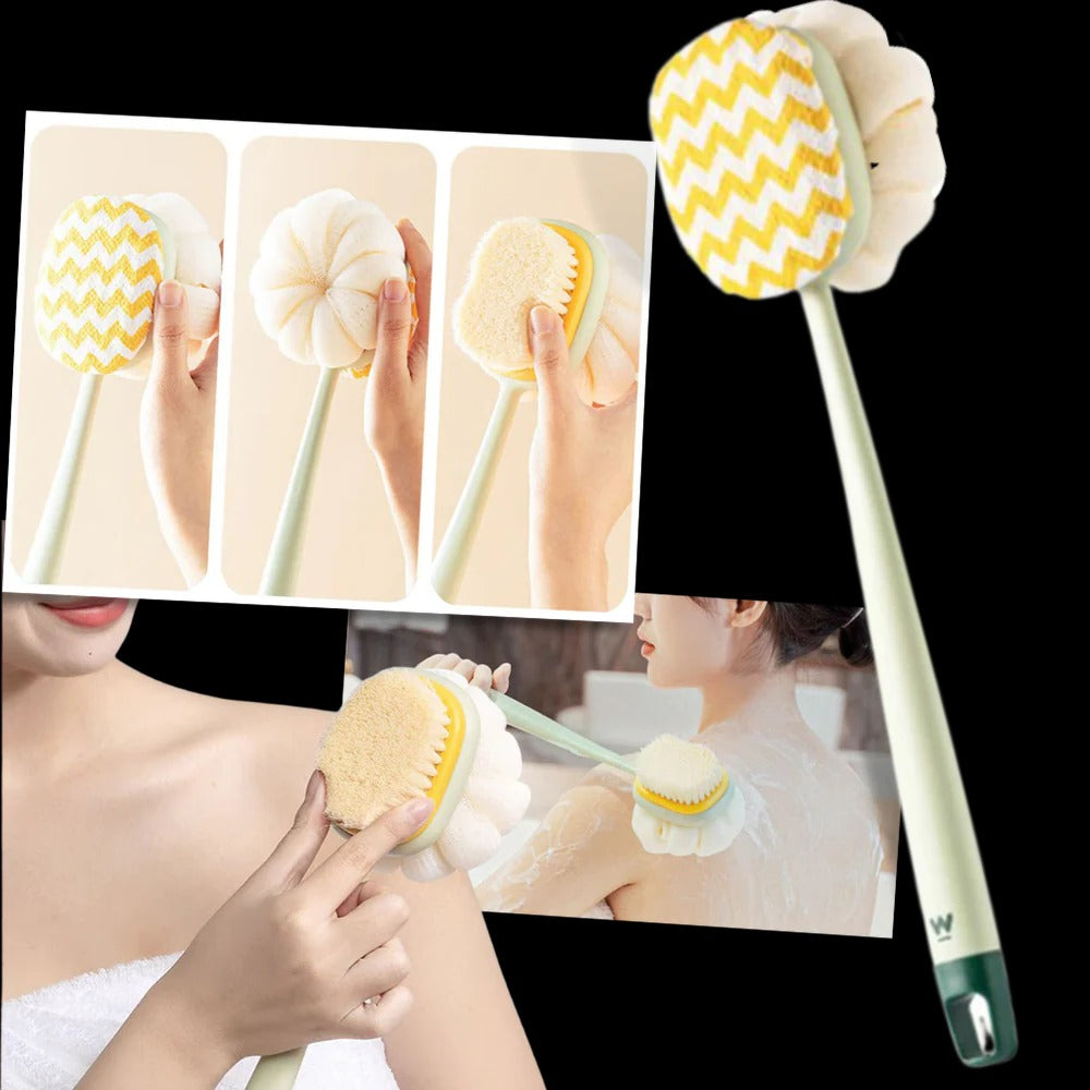 Exfoliating Body Scrubber Bath Brush | Effortlessly Functional Home Essential for Clean, Organised Living