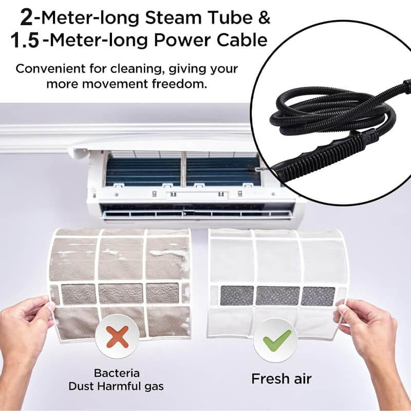 2500W High Pressure Steam Cleaner with Gloves | The Perfect Finishing Touch for Any Look, Any Season, Any Outfit