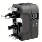 Worldwide Travel Adapter with Dual USB Charging Ports | Premium Quality, Thoughtful Design — Built for Real Everyday Life