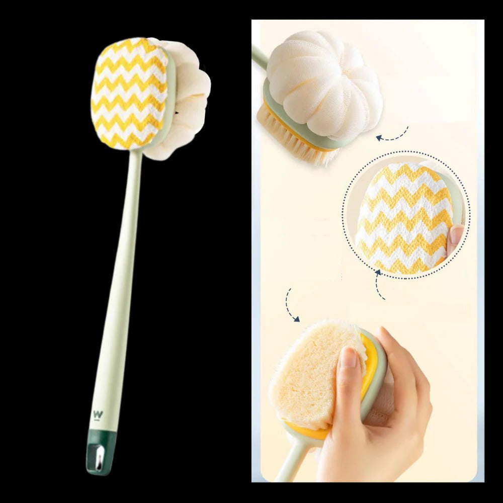 Exfoliating Body Scrubber Bath Brush | Effortlessly Functional Home Essential for Clean, Organised Living