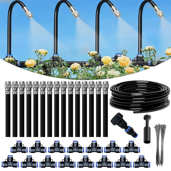 Drip Irrigation Kit with 360 degree Flexible Hose | Built for British Weather — Durable, Attractive Outdoor Design