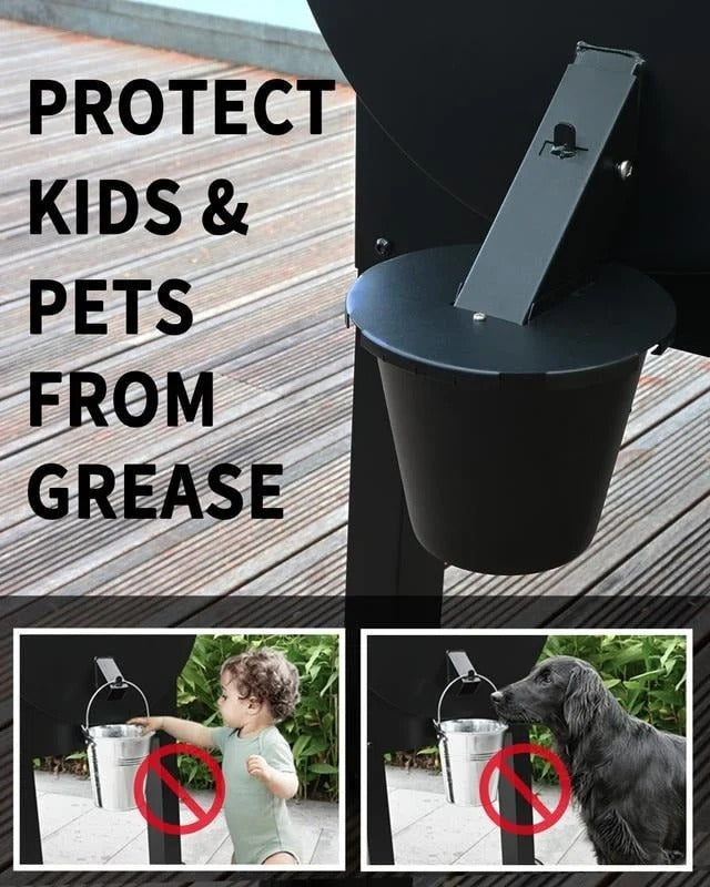 Upgraded Grill Grease Collector | Hardy, Weather-Resistant & Beautifully Designed for Your Outdoor Space