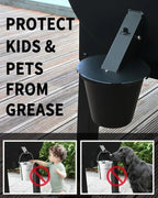 Upgraded Grill Grease Collector | Hardy, Weather-Resistant & Beautifully Designed for Your Outdoor Space