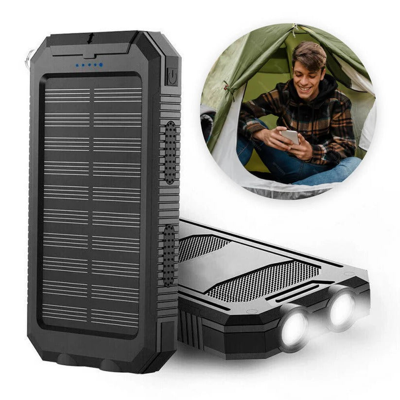500000mAh Solar Charger Waterproof Power Bank External | Built for British Weather — Durable, Attractive Outdoor Design