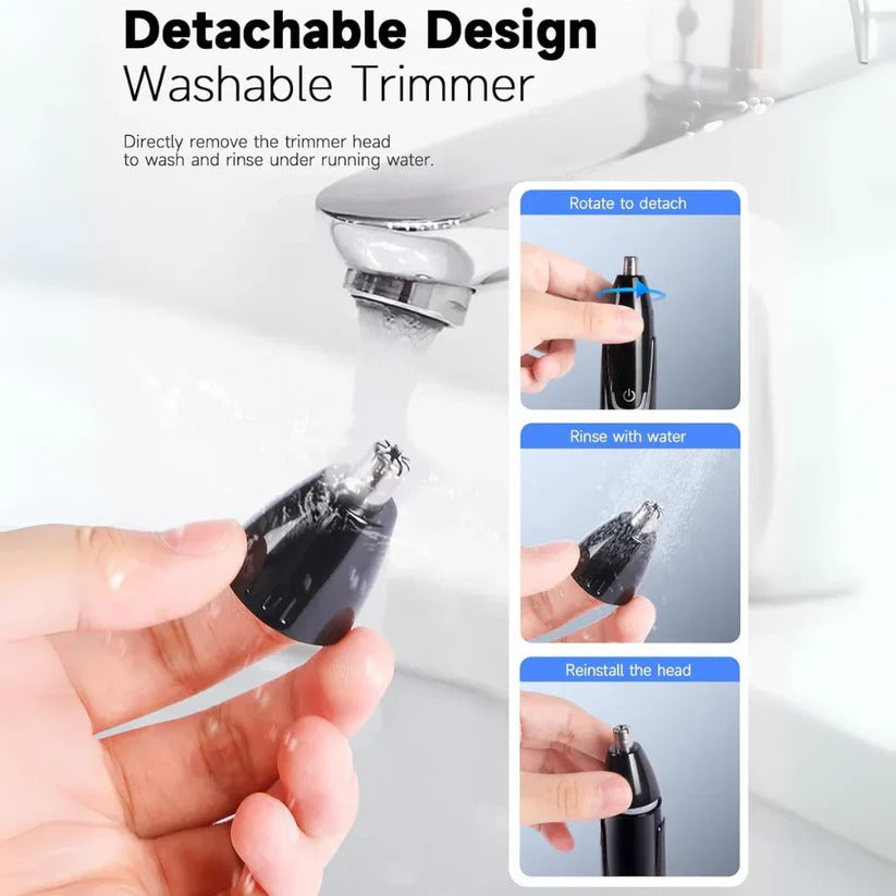 Rechargeable Nose & Ear Hair Trimmer | High-Performance Tech Built for Modern, Busy, On-the-Go Lifestyles