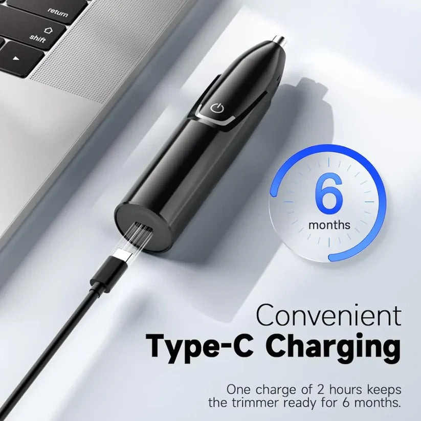 Rechargeable Nose & Ear Hair Trimmer | High-Performance Tech Built for Modern, Busy, On-the-Go Lifestyles