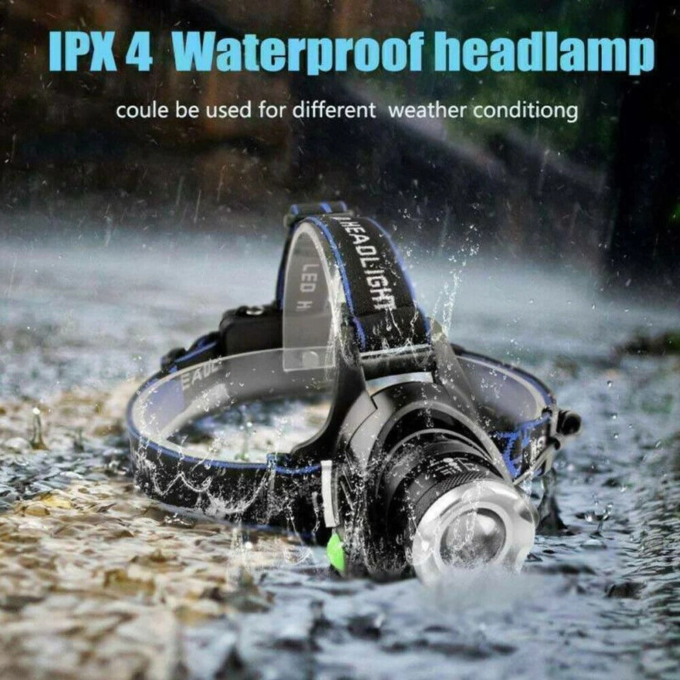 990000LM Rechargeable LED Headlamp | Built for Adventure — Durable, Reliable & Ready for Anything Outside