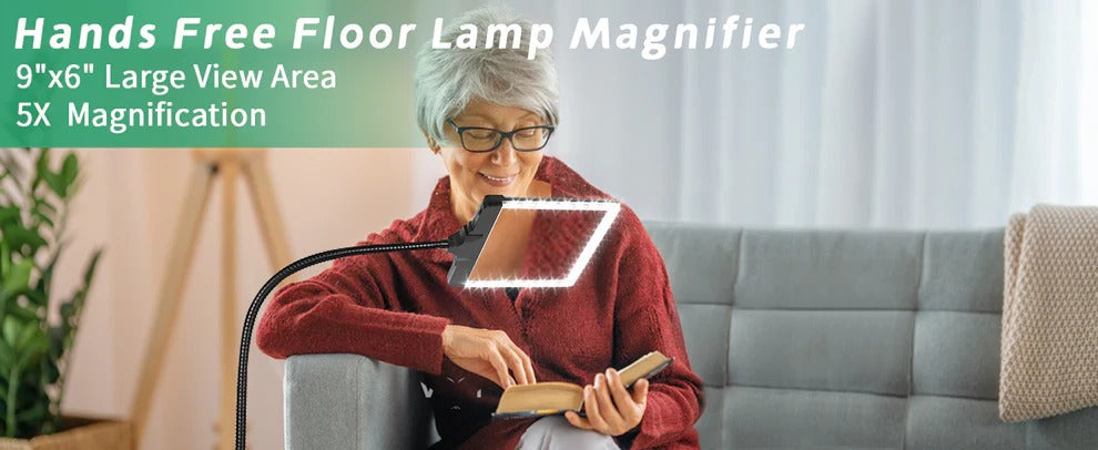 Magnifying Glass With LED Lighting | Effortlessly Functional Home Essential for Clean, Organised Living