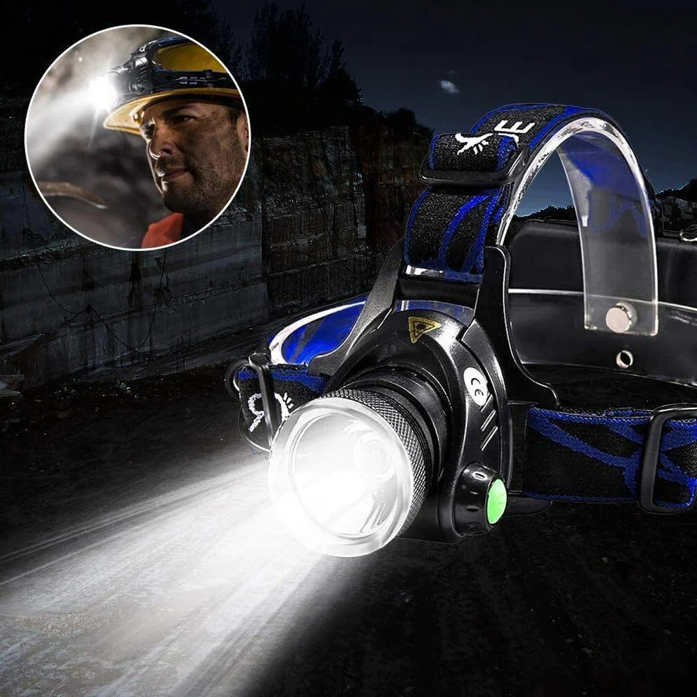 990000LM Rechargeable LED Headlamp | Built for Adventure — Durable, Reliable & Ready for Anything Outside