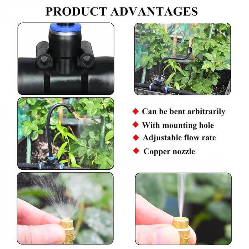 Drip Irrigation Kit with 360 degree Flexible Hose | Built for British Weather — Durable, Attractive Outdoor Design