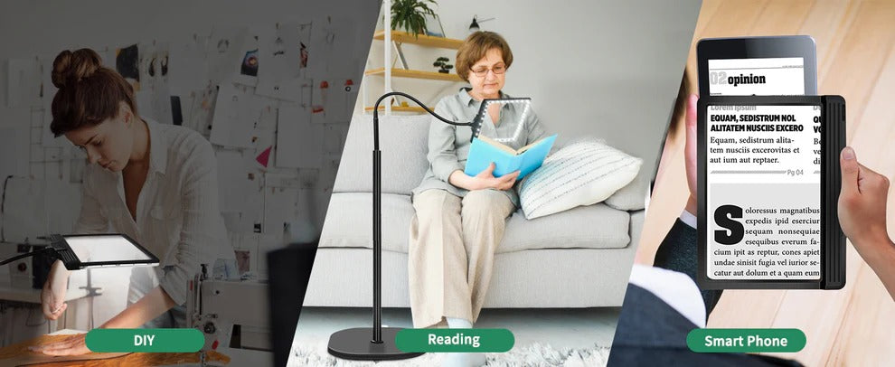 Magnifying Glass With LED Lighting | Effortlessly Functional Home Essential for Clean, Organised Living