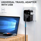 Worldwide Travel Adapter with Dual USB Charging Ports | Premium Quality, Thoughtful Design — Built for Real Everyday Life