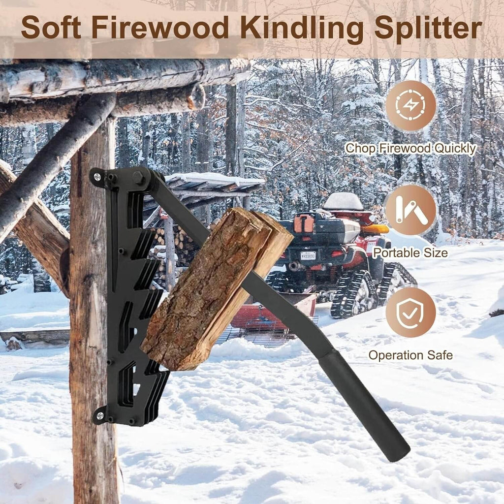 Wall Mounted Firewood Kindling Splitter | Quality Home Accessory Built to Look Great & Last for Years