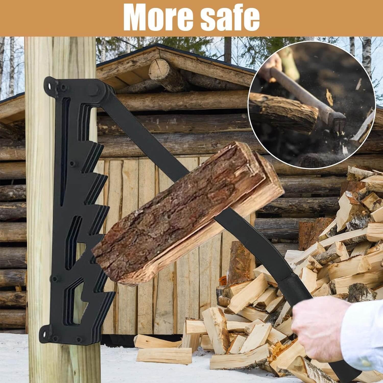 Wall Mounted Firewood Kindling Splitter | Quality Home Accessory Built to Look Great & Last for Years
