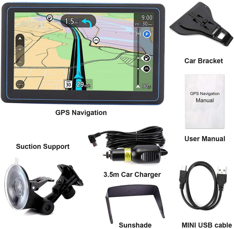 7" GPS Navigation System | Premium Outdoor Gear for Hikers, Campers, Cyclists & Explorers