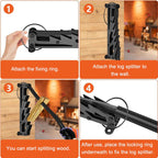 Wall Mounted Firewood Kindling Splitter | Quality Home Accessory Built to Look Great & Last for Years