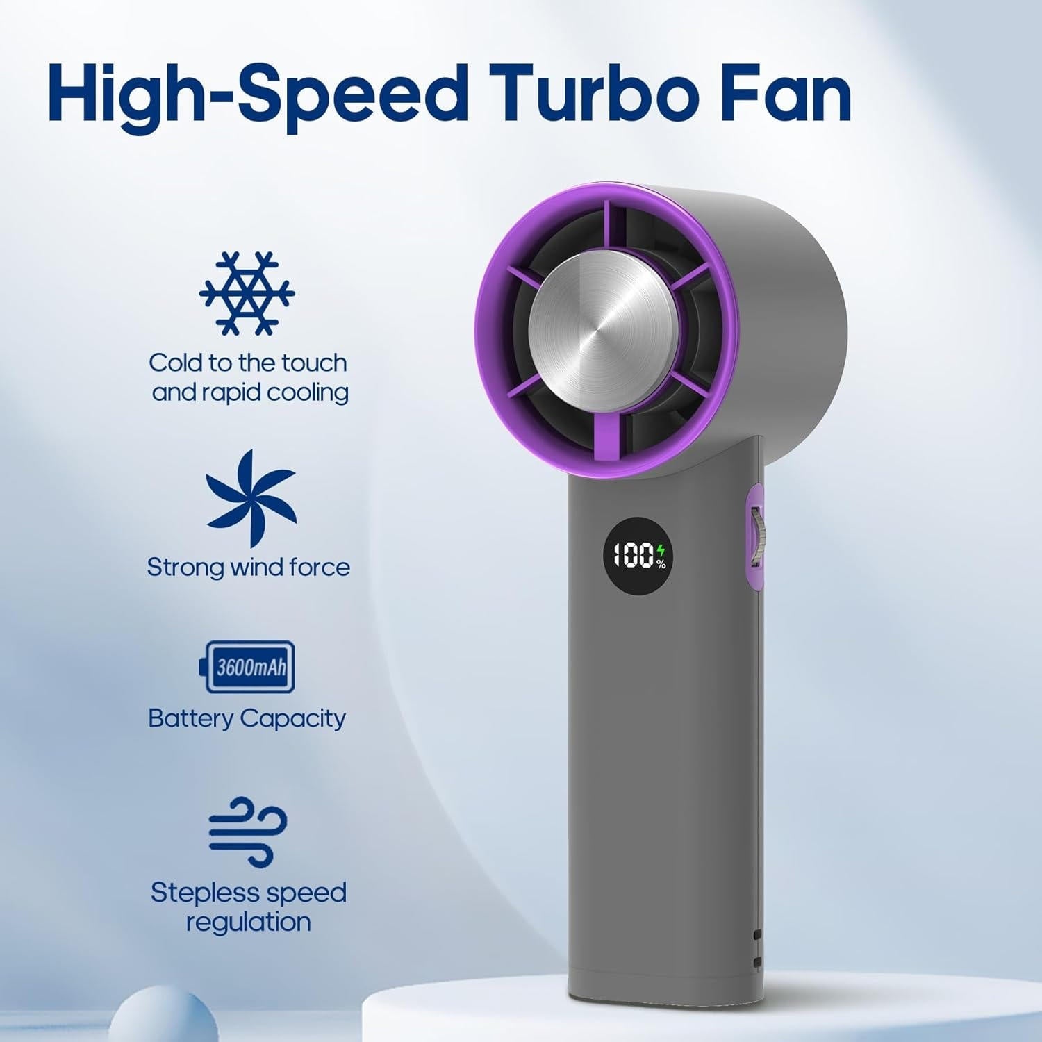 Portable Handheld Fan | Intelligent Design Meets Reliable, Long-Lasting Everyday Performance
