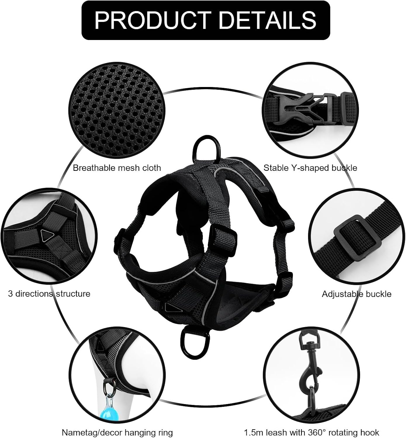 Reflective Cat Harness and Leash Set | Trusted by Pet Owners — Safe, Easy to Use & Built to Last