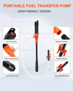 Portable Electric Siphon Pump For Gas, Fuel, Diesel, Water Transfer | Quality Home Accessory Built to Look Great & Last for Years