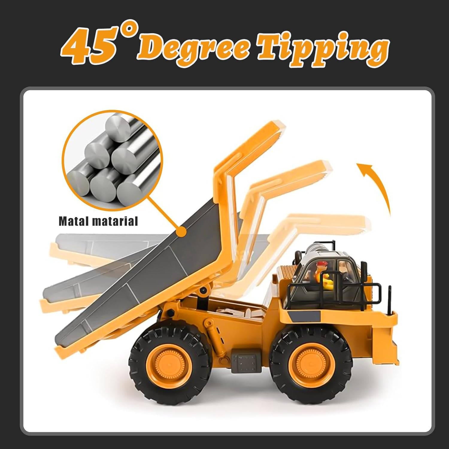 4WD Remote Control Excavator Bulldozer Dump | Compact, Stylish & Incredibly Useful — An Everyday Home Must-Have