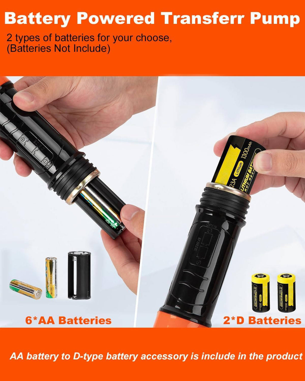 Portable Electric Siphon Pump For Gas, Fuel, Diesel, Water Transfer | Quality Home Accessory Built to Look Great & Last for Years